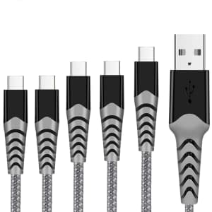 Wingstime USB Type-C Cable 5-Pack for $6 Wingstime USB Type-C Cable 5-Pack for $6