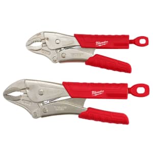Milwaukee Torque Lock 7" and 10" Curved Jaw Locking Pliers Set for $25