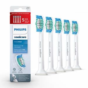 Sonicare SimplyClean HX6015/03 5-pk. standard sonic toothbrush heads for $27 Sonicare SimplyClean HX6015/03 5-pk. standard sonic toothbrush heads for $27