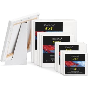 Magicfly Stretched Canvas Assortment 12-Pack for $15 Magicfly Stretched Canvas Assortment 12-Pack for $15