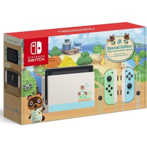 Nintendo Switch V2 Animal Crossing: New Horizons Edition 32GB Console for $298