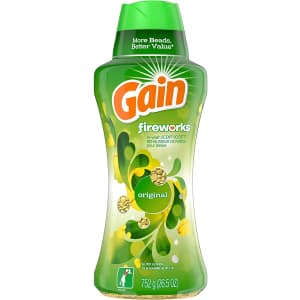 Gain Fireworks 26.5-oz. In-Wash Scent Booster Beads for $12 via Sub & Save Gain Fireworks 26.5-oz. In-Wash Scent Booster Beads for $12 via Sub & Save
