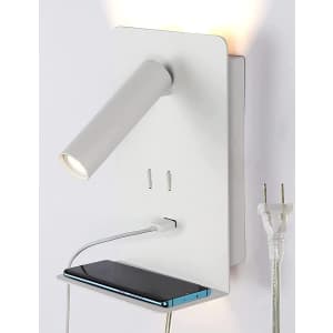 Zerouno 3W LED Wall Sconce with USB Port for $30