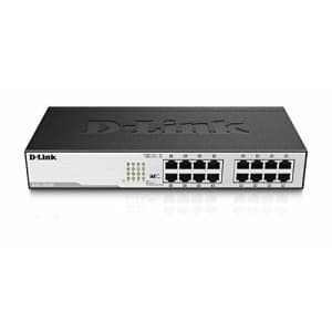 D-Link Fast Ethernet Switch, 16 Port Gigabit Unmanaged Fanless Network Hub Desktop or Rack for $67