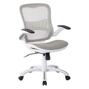 Office Star Riley Ventilated Manager's Office Desk Chair with Breathable Mesh Seat and Back, Blue for $245