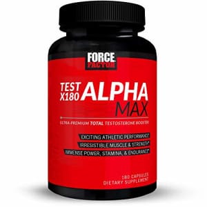 Force Factor Test X180 Alpha Max Total Testosterone and Nitric Oxide Booster for Men with Fenugreek Seed and for $47