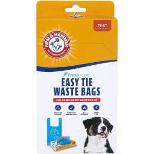 Arm & Hammer Easy Tie Waste Bags 75-Pack for $1 via Sub & Save