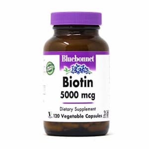 Bluebonnet Nutrition Biotin 5000 Mcg Vegetable Capsules, Biotin is a B Vitamin That Helps Make for $16