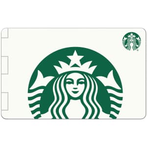 Starbucks $50 Value eGift Card for $45 for members