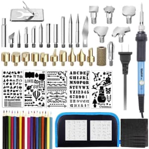 Vastar 48-Piece Wood Burning Kit for $13 Vastar 48-Piece Wood Burning Kit for $13