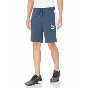 PUMA Men's Iconic T7 Shorts 10", Dark Denim, XL for $22