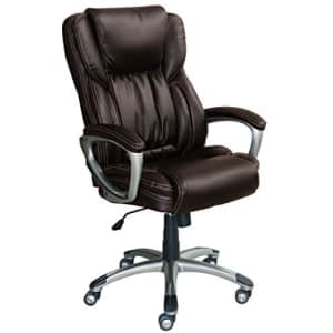 Serta Executive Office Adjustable Ergonomic Computer Chair with Layered Body Pillows, Waterfall for $330