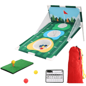 Pootiuo Golf Corn Hole Game w/ Baffle (New Version) for $50 Pootiuo Golf Corn Hole Game w/ Baffle (New Version) for $50