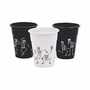 Fun Express Skeleton Printed Disposable Cups (16 oz - 50 cups) Halloween Party Supplies for $20 Fun Express Skeleton Printed Disposable Cups (16 oz - 50 cups) Halloween Party Supplies for $20