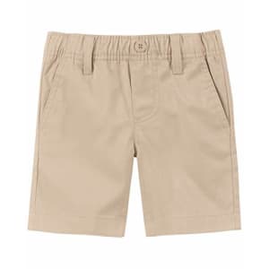 Chaps Boys' Toddler School Uniform Pull-On Shorts, Khaki, 4T for $12