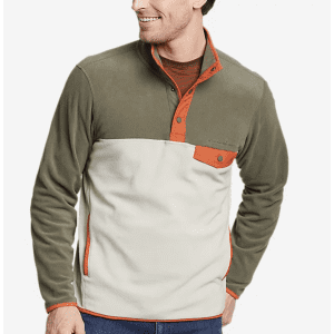 Eddie Bauer Men's Chutes Snap Mock Pullover for $17 Eddie Bauer Men's Chutes Snap Mock Pullover for $17