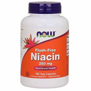 Now Foods NOW Supplements, Niacin (Vitamin B-3) 250 mg, Flush-Free, Nutritional Health, 180 Veg Capsules for $16 Now Foods NOW Supplements, Niacin (Vitamin B-3) 250 mg, Flush-Free, Nutritional Health, 180 Veg Capsules for $16