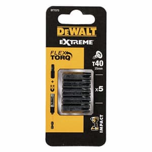 Dewalt DT7373-QZ Bit shockproof T40 25mm (5 Piece) for $9 Dewalt DT7373-QZ Bit shockproof T40 25mm (5 Piece) for $9