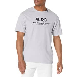 LRG Lifted Men's Collection T-Shirt, Research Group Silver, 3X for $19
