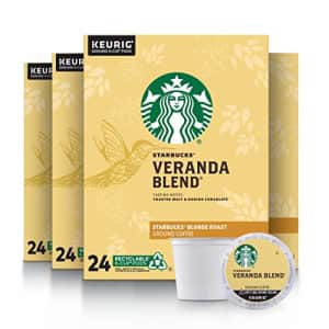 Starbucks Veranda Blend Coffee K-Cup Pods | Blonde Roast | Coffee Pods for Keurig Brewers | 4 Boxes for $73 Starbucks Veranda Blend Coffee K-Cup Pods | Blonde Roast | Coffee Pods for Keurig Brewers | 4 Boxes for $73