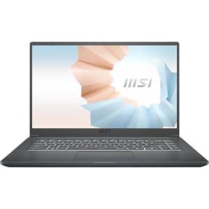 MSI Modern 15 11th-Gen. i5 15.6" Laptop w/ 512GB NVMe SSD for $164