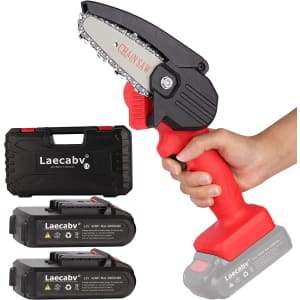 Laecabv 4" Cordless Chainsaw for $54 Laecabv 4" Cordless Chainsaw for $54