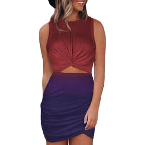 She's Style Women's Hollow Out Twist Bodycon Dress From $12 w/ Prime