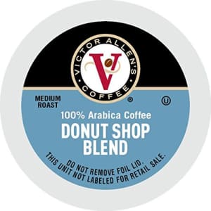 Victor Allen's Donut Shop Blend for K-Cup Keurig 2.0 Brewers, 42 Count, Victor Allens Coffee Medium Roast Single for $20 Victor Allen's Donut Shop Blend for K-Cup Keurig 2.0 Brewers, 42 Count, Victor Allens Coffee Medium Roast Single for $20