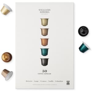 Williams-Sonoma 50-Count Coffee Capsules Gift Set for $15 Williams-Sonoma 50-Count Coffee Capsules Gift Set for $15