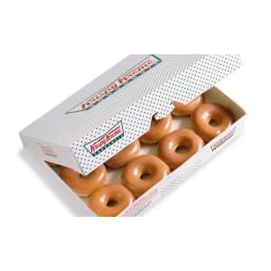 Krispy Kreme Original Glazed Dozen: 50% off w/ other dozen purchase Krispy Kreme Original Glazed Dozen: 50% off w/ other dozen purchase