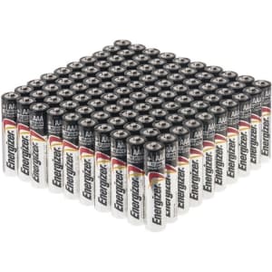 Energizer MAX Alkaline Batteries 100-Pack for $40