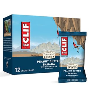 CLIF BARS - Energy Bars - Peanut Butter Banana with Dark Chocolate - Made with Organic Oats - Plant for $12 CLIF BARS - Energy Bars - Peanut Butter Banana with Dark Chocolate - Made with Organic Oats - Plant for $12