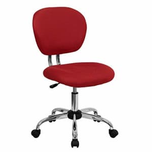Flash Furniture Mid-Back Red Mesh Padded Swivel Task Office Chair with Chrome Base for $112 Flash Furniture Mid-Back Red Mesh Padded Swivel Task Office Chair with Chrome Base for $112