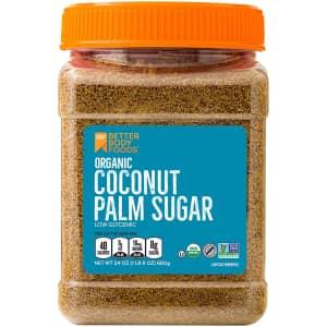 BetterBody Foods 24-oz. Organic Coconut Palm Sugar for $5.68 via Sub & Save BetterBody Foods 24-oz. Organic Coconut Palm Sugar for $5.68 via Sub & Save