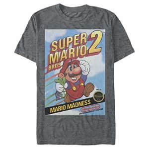 Nintendo Men's T-Shirt, Char HTR, XXX-Large for $17 Nintendo Men's T-Shirt, Char HTR, XXX-Large for $17