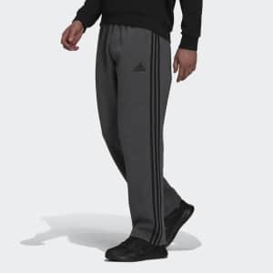 adidas Men's Essentials Fleece 3-Stripes Pants for $23 adidas Men's Essentials Fleece 3-Stripes Pants for $23
