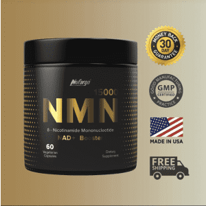 NuFargo NMN15000 Ultra Purity 500mg NAD+ Booster Cellular Energy Supplement for $45