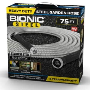 Bionic Steel 75-Foot Heavy-Duty Stainless Steel Garden Hose for $42 Bionic Steel 75-Foot Heavy-Duty Stainless Steel Garden Hose for $42
