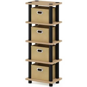 Furinno LAci 4-Bins System Rack for $20 Furinno LAci 4-Bins System Rack for $20