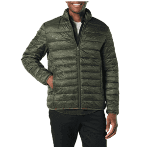Amazon Essentials Men's Water-Resistant Packable Puffer Jacket from $9