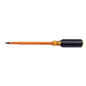 Klein Tools 661-7-INS Insulated Screwdriver, #1 Square Tip with 7-Inch Shank for $24