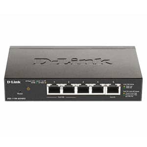 D-Link Ethernet Switch, 5 Port Easy Smart Managed Gigabit Network Internet Desktop or Wall Mount for $60
