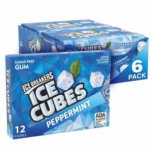 Ice Breakers Ice Cubes Sugar Free 12-Piece Peppermint Gum 6-Pack for $6.13 via Sub & Save Ice Breakers Ice Cubes Sugar Free 12-Piece Peppermint Gum 6-Pack for $6.13 via Sub & Save