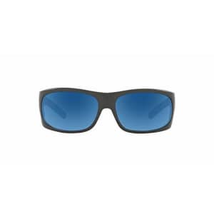 Native Eyewear Men's Versa SV Rectangular Sunglasses, Granite/Blue Reflex Polarized, 62 mm for $55