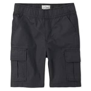 The Children's Place Boys' Pull On Cargo Shorts, Washed Black, 18 for $9