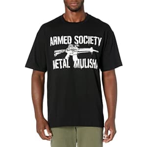 Metal Mulisha Men's Armed Tee Shirt Black, Medium for $9
