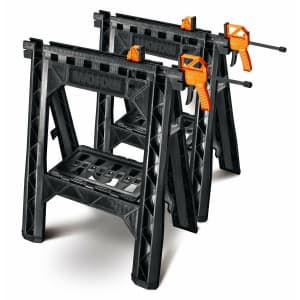 Worx Clamping Sawhorse w/ Bar Clamp 2-Pack for $59