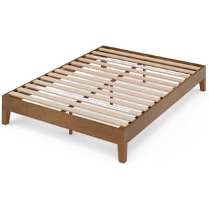 Zinus Alexis Deluxe Wood Queen Platform Bed Frame for $131