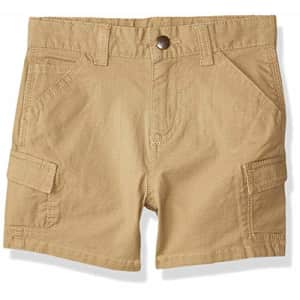 Carhartt Boys' Cargo Shorts, Dark Khaki, 8 for $19