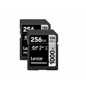 Lexar Professional 1000X 256GB (2-Pack) SDXC Uhs-II Cards for $311